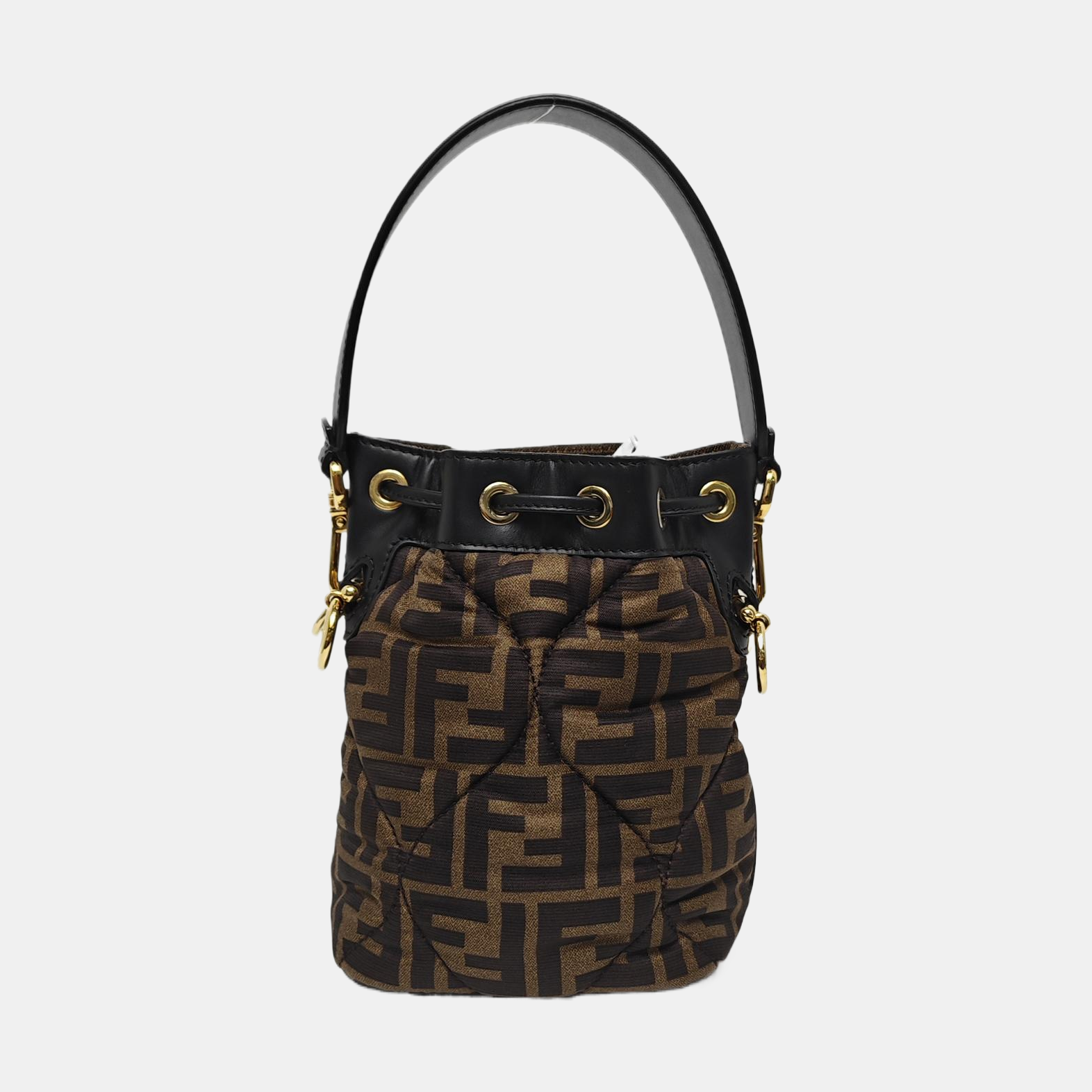 Authenticated pre-owned  Mon Tresor Mini Fabric Brown - Shoulder Bag at Looply