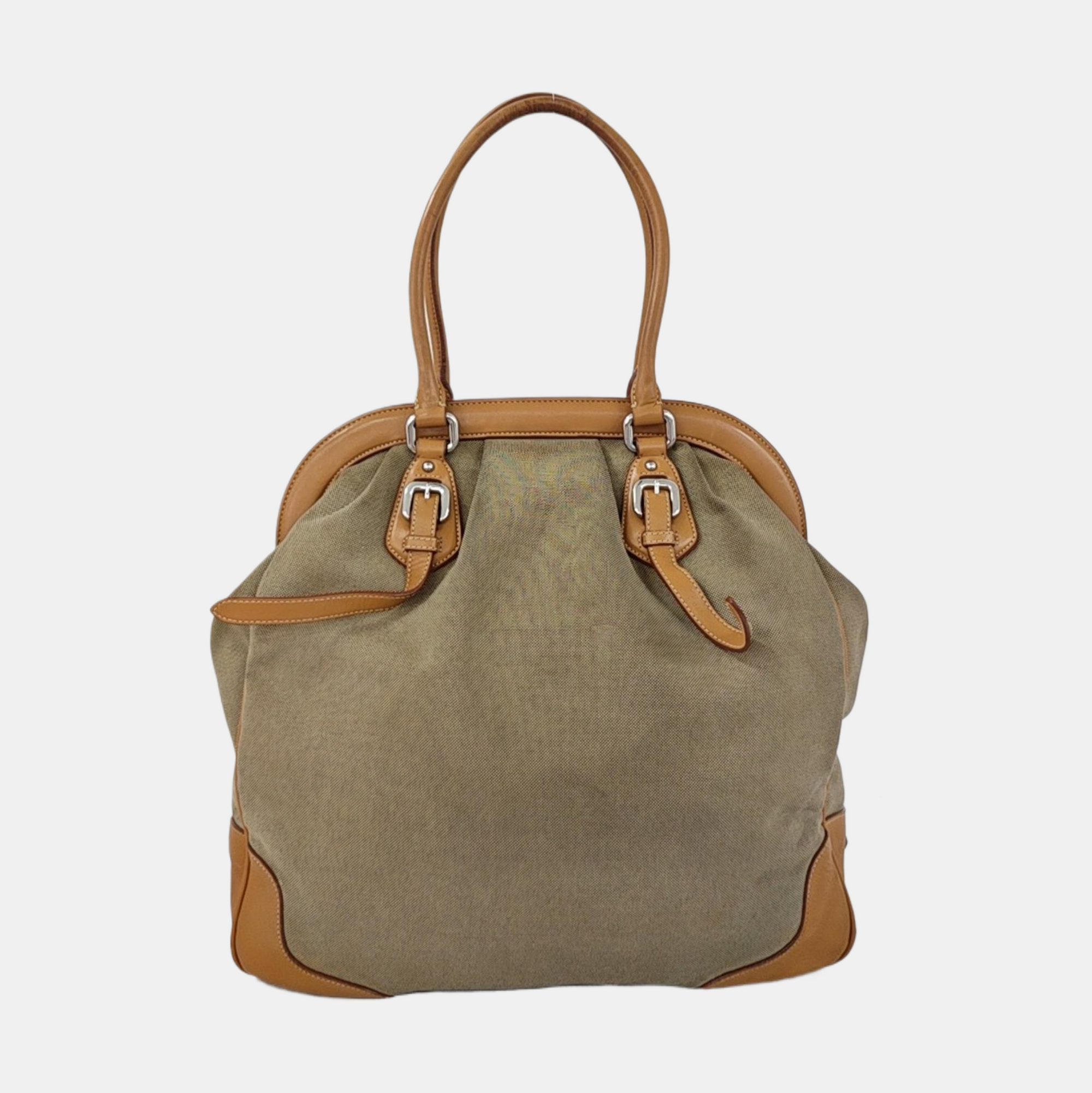 Fabric Tote Bag Brown