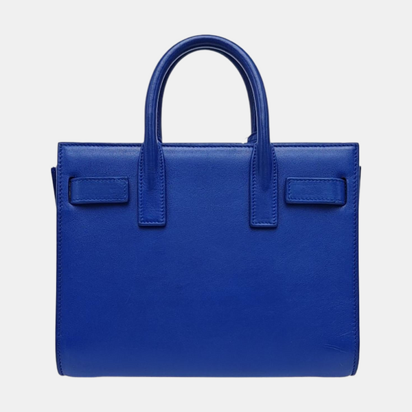 SAC DE JOUR Nano Calfskin Blue