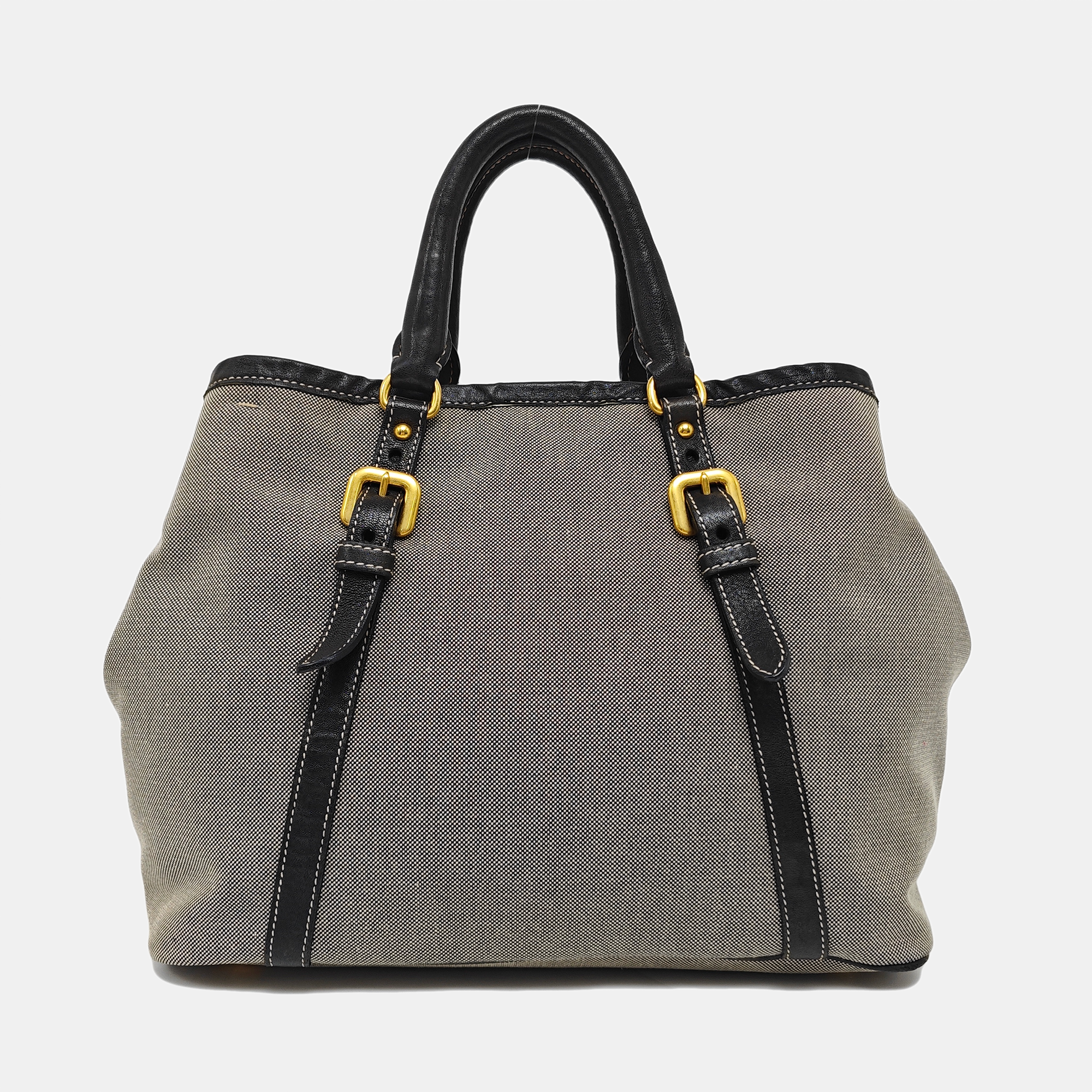 Fabric Shoulder Bag Gray