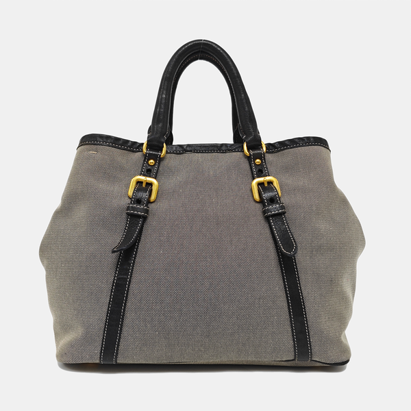 Fabric Shoulder Bag Gray