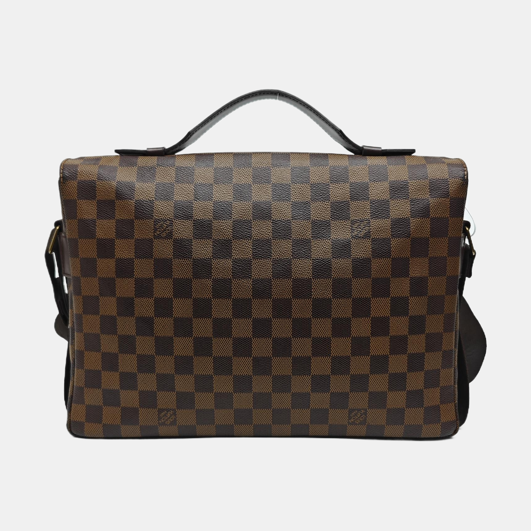 BROADWAY Damier Ebene Coated Canvas Brown