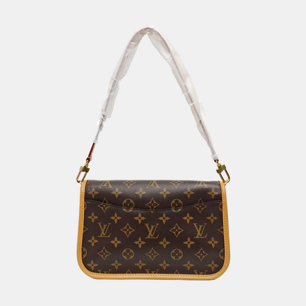 DIANE Monogram Coated Canvas Brown