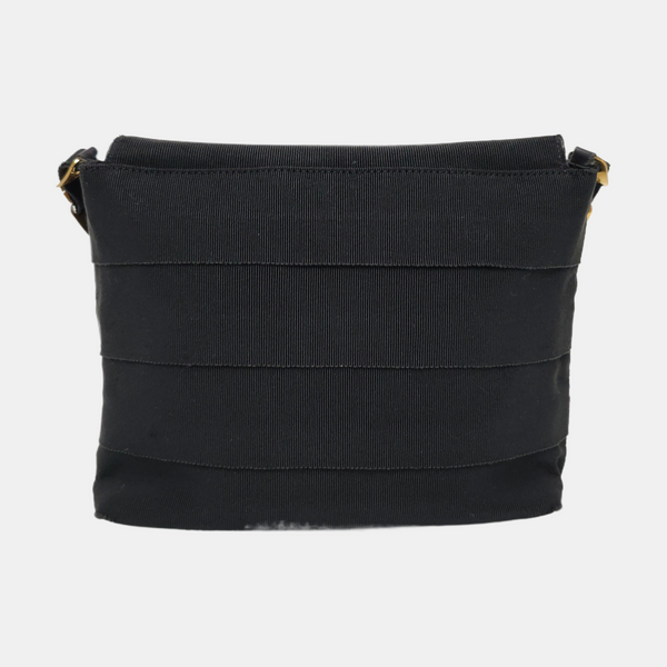 Fabric Shoulder Bag Black