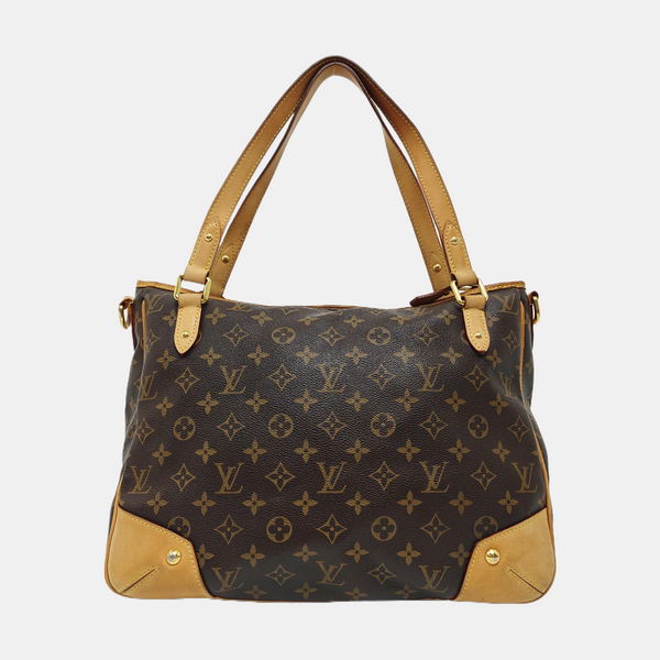 ESTRELA MM Monogram Coated Canvas Brown