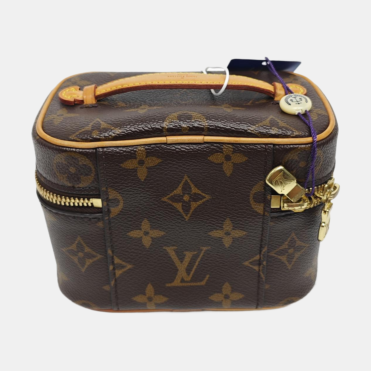 NICE Super Mini Monogram Coated Canvas Brown