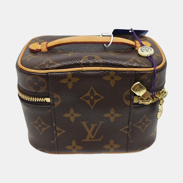 NICE Super Mini Monogram Coated Canvas Brown