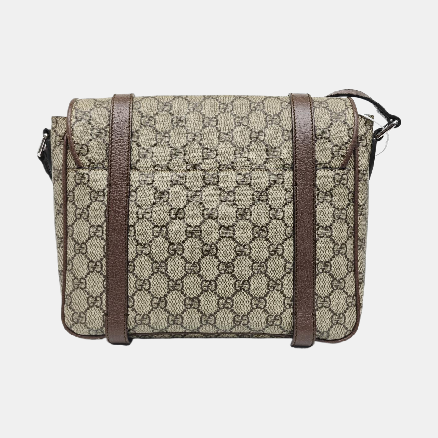 Monogram Coated Canvas Crossbody Bag Brown