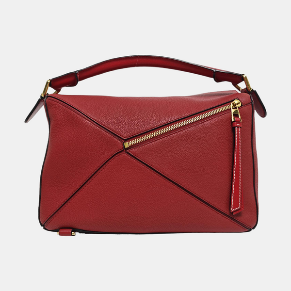 Puzzle Medium Calfskin Red