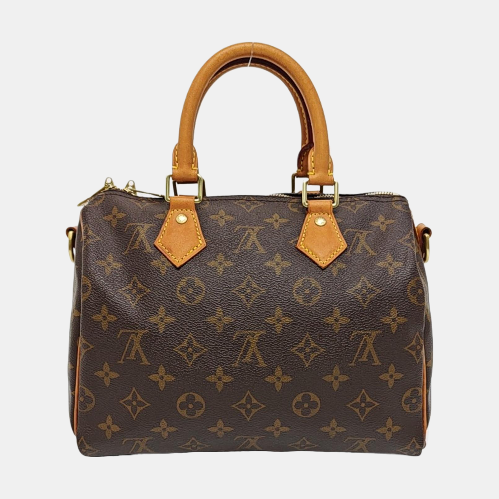 SPEEDY 25 Monogram Coated Canvas Brown
