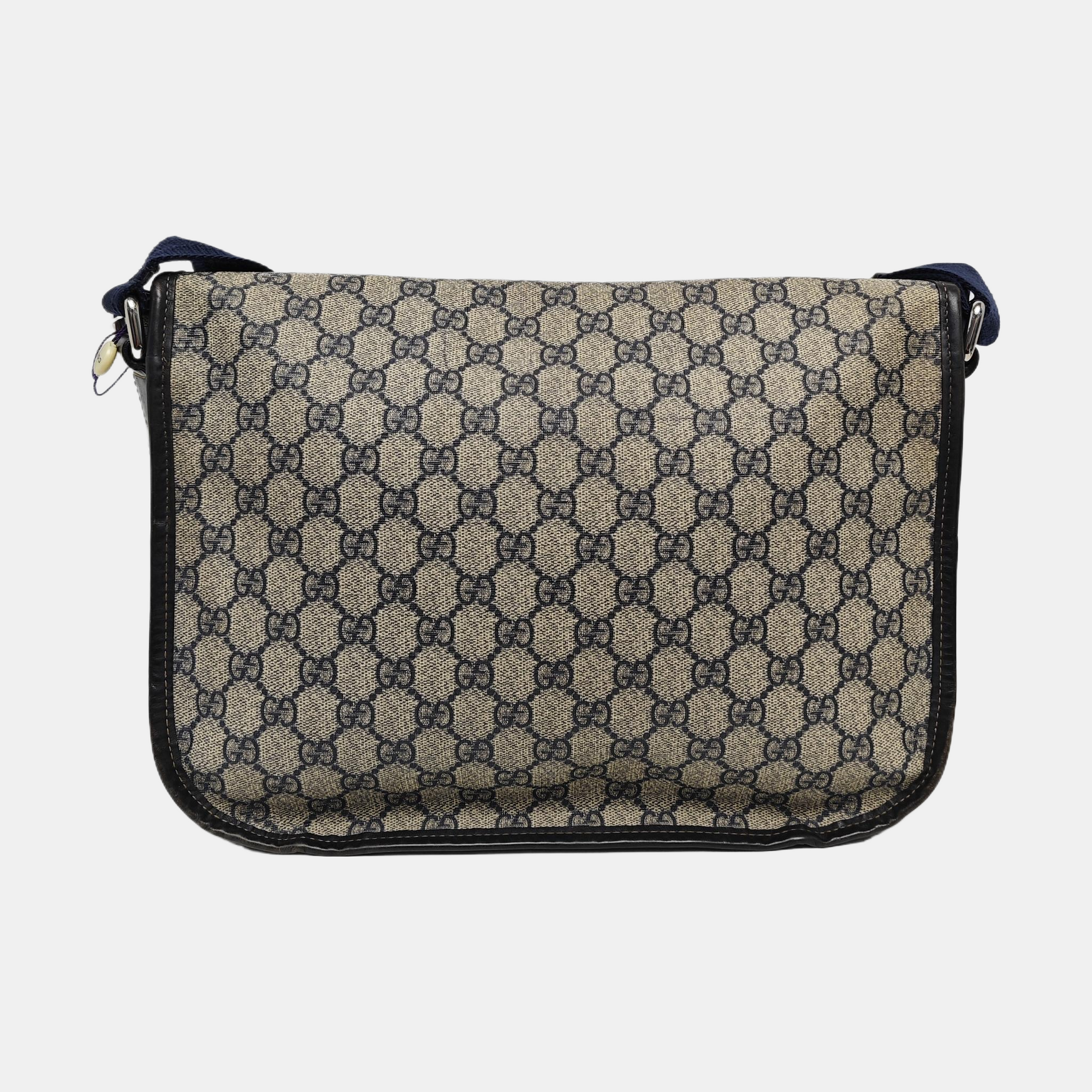 Monogram Coated Canvas Shoulder Bag Beige