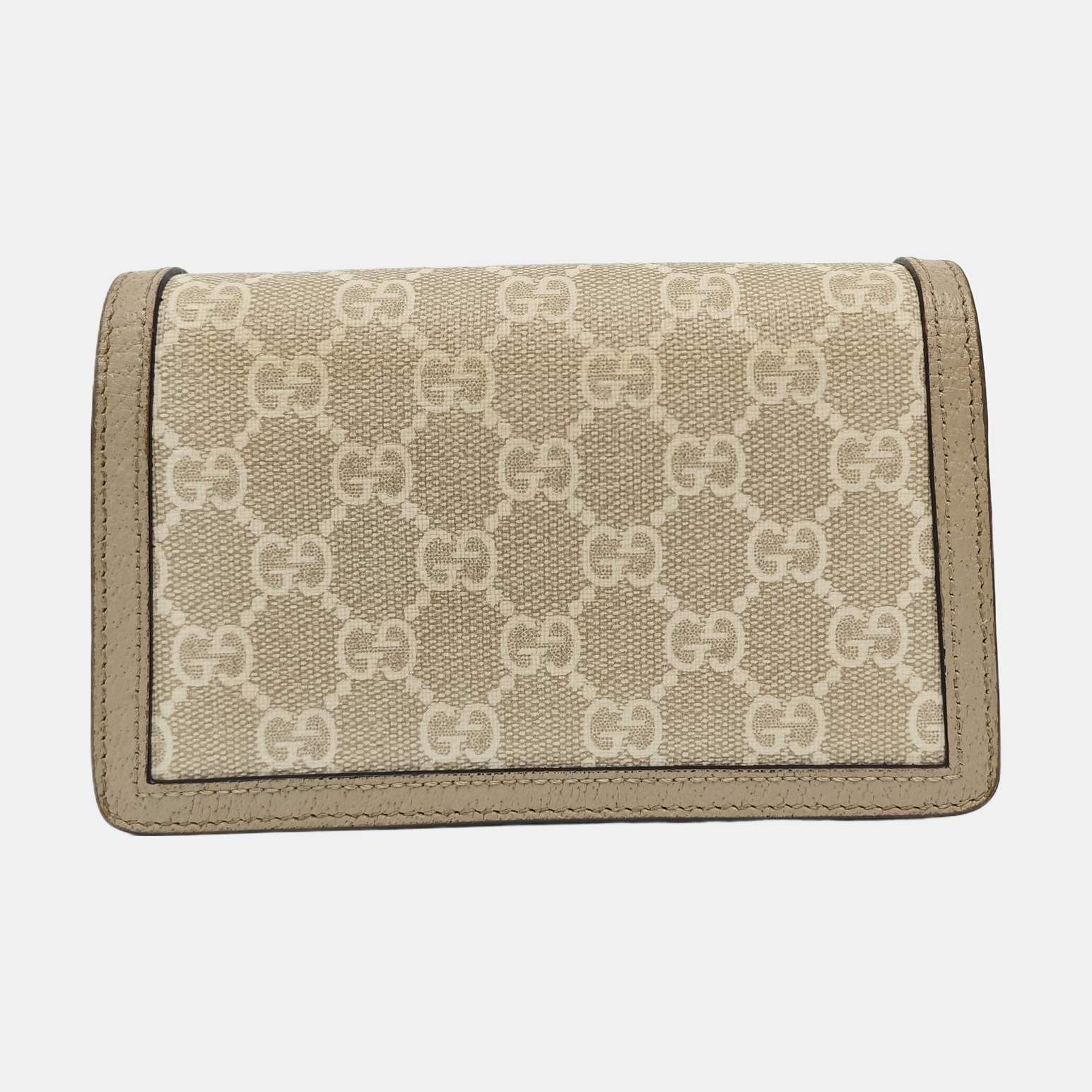 Dionysus Super Mini Monogram Coated Canvas Beige