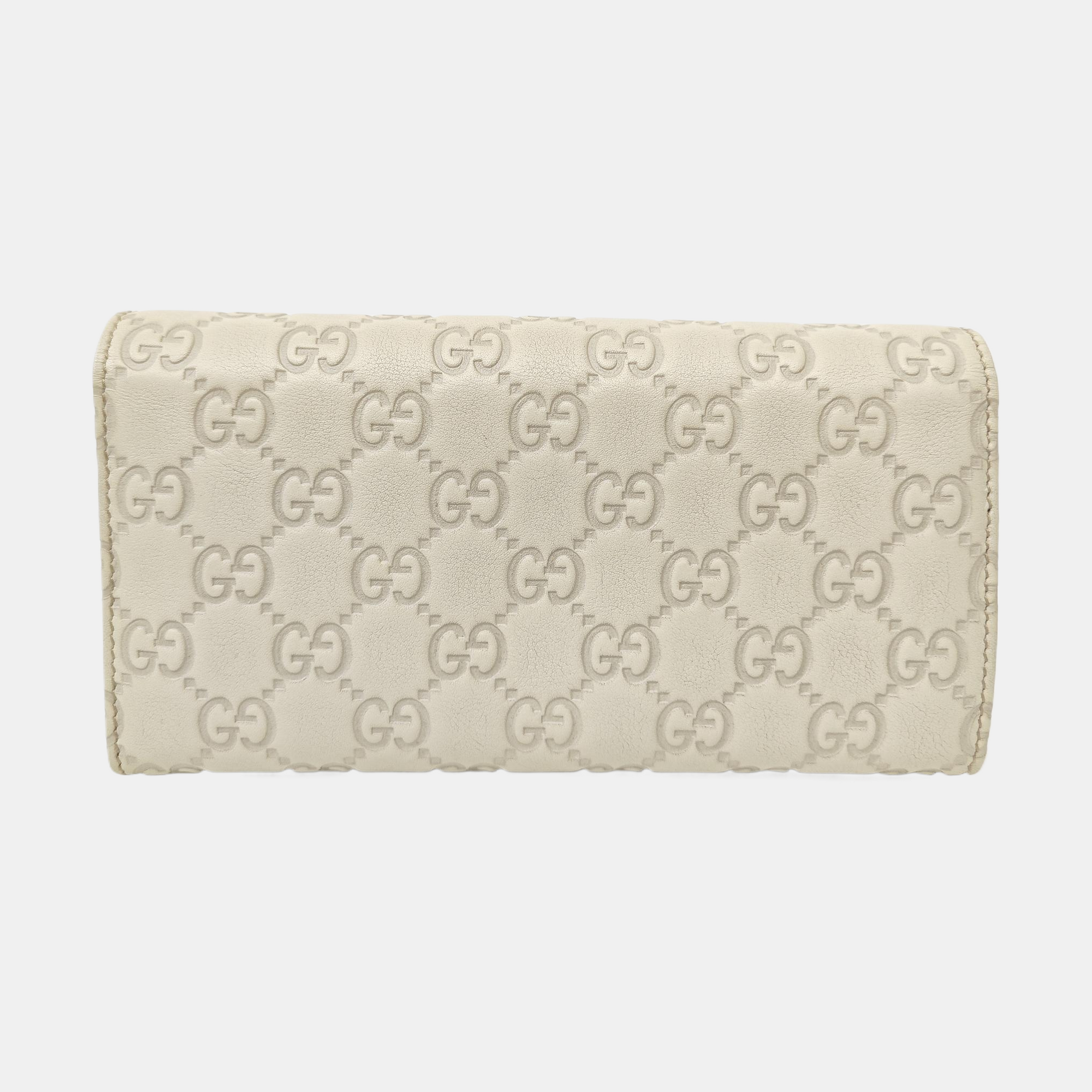 Lovely Monogram Calfskin White Wallet