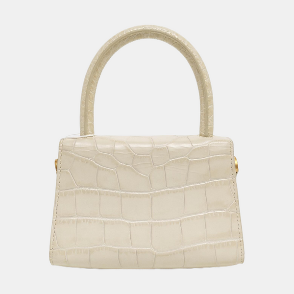 Leather Shoulder Bag Mini White
