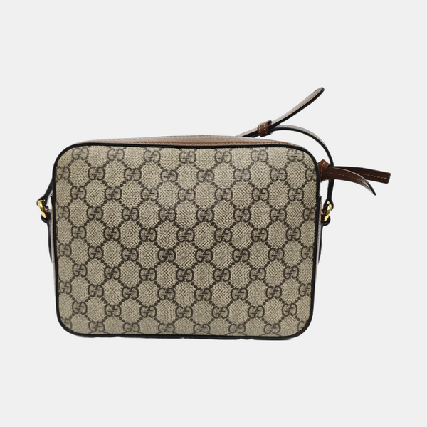Horsebit 1955 Small Coated Canvas Beige