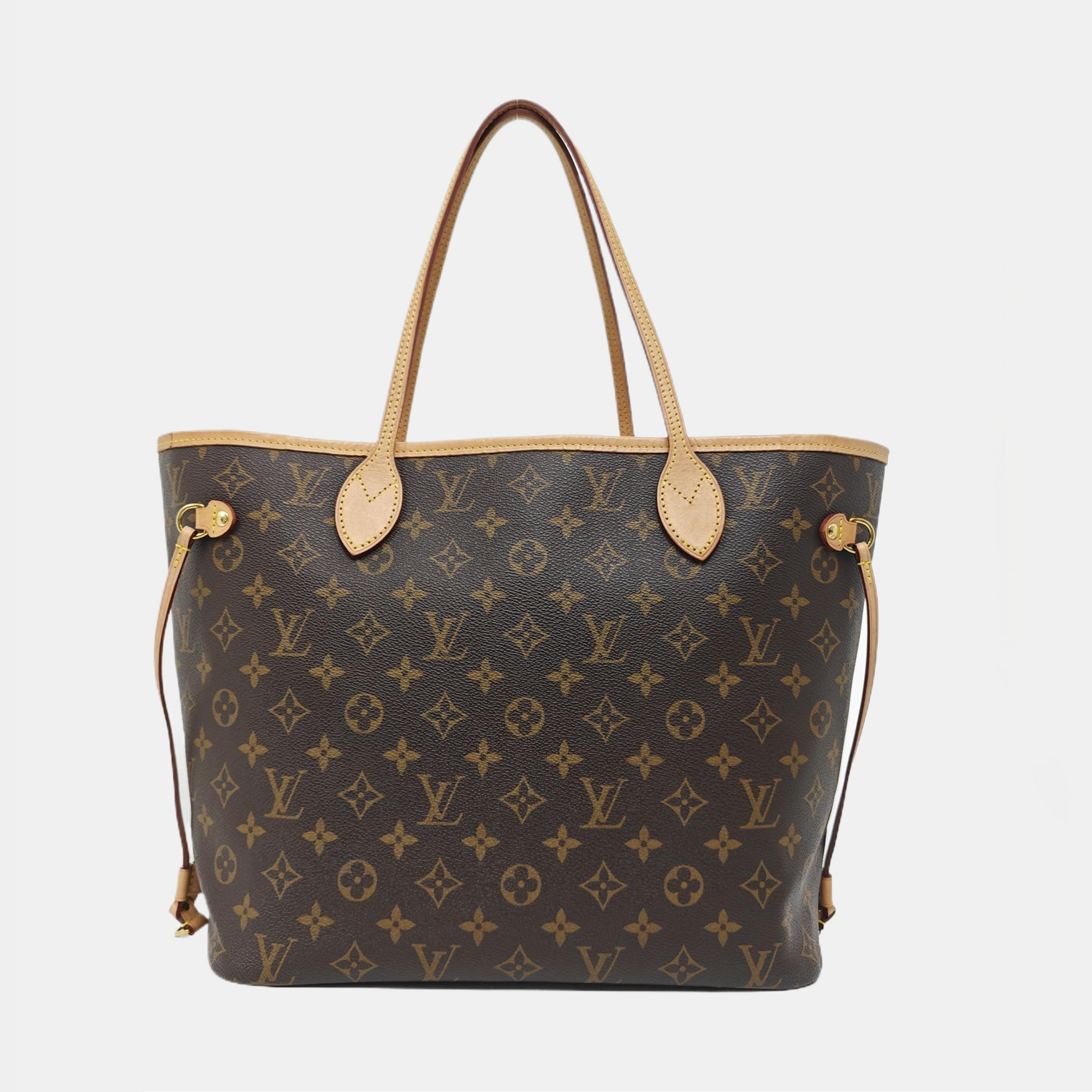 NEVERFULL MM Monogram Coated Canvas Brown