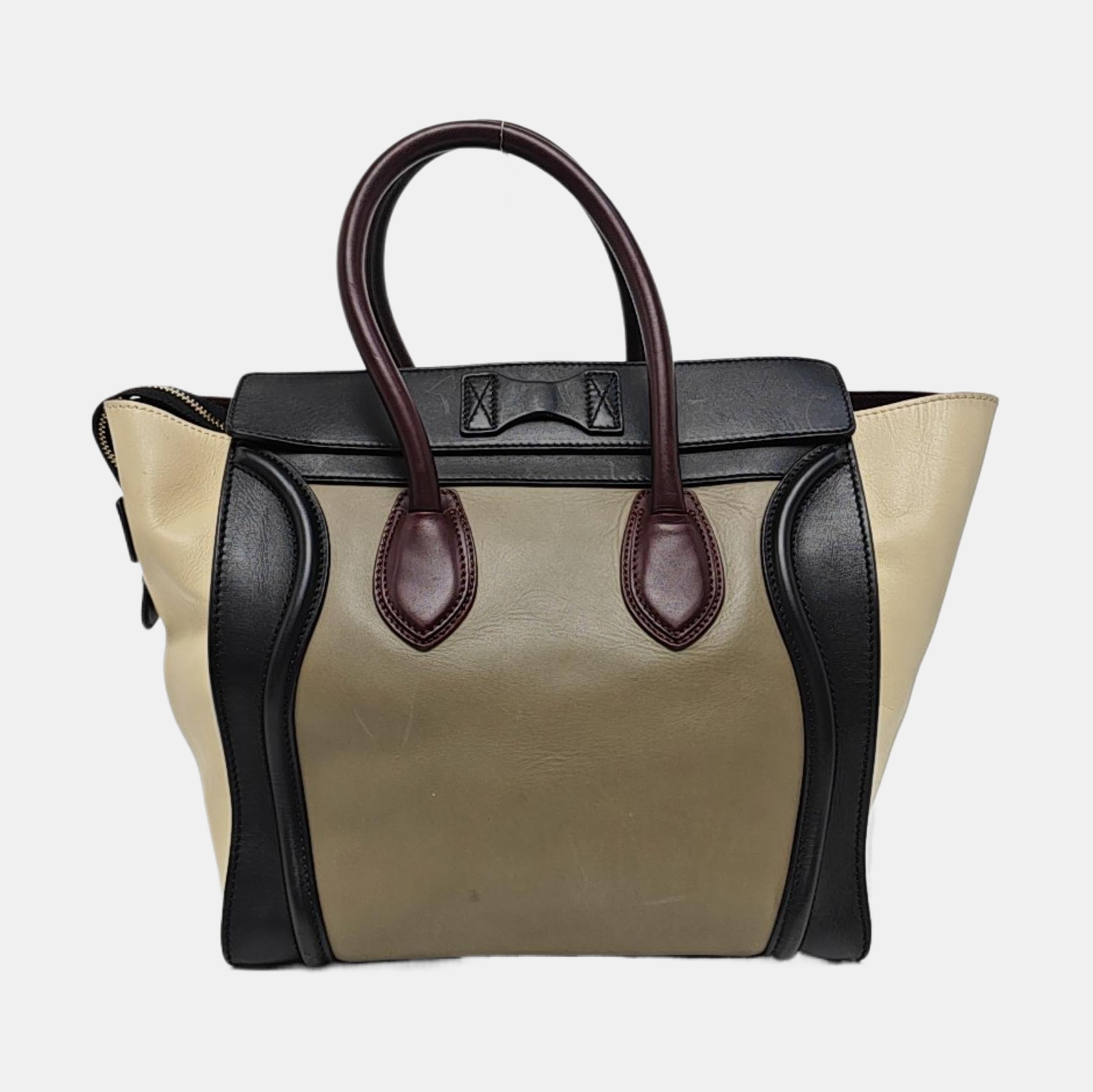 Authenticated pre-owned  LUGGAGE Mini Calfskin Multicolor - Tote Bag at Looply