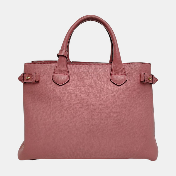 Authenticated pre-owned  The Banner Medium Calfskin Pink - Tote Bag at Looply