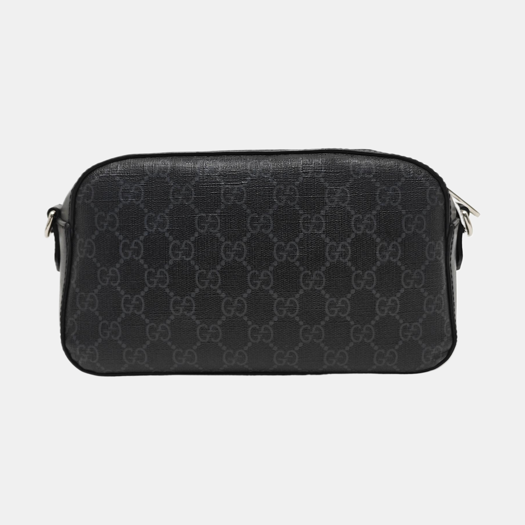 Monogram Coated Canvas Shoulder Bag Gray