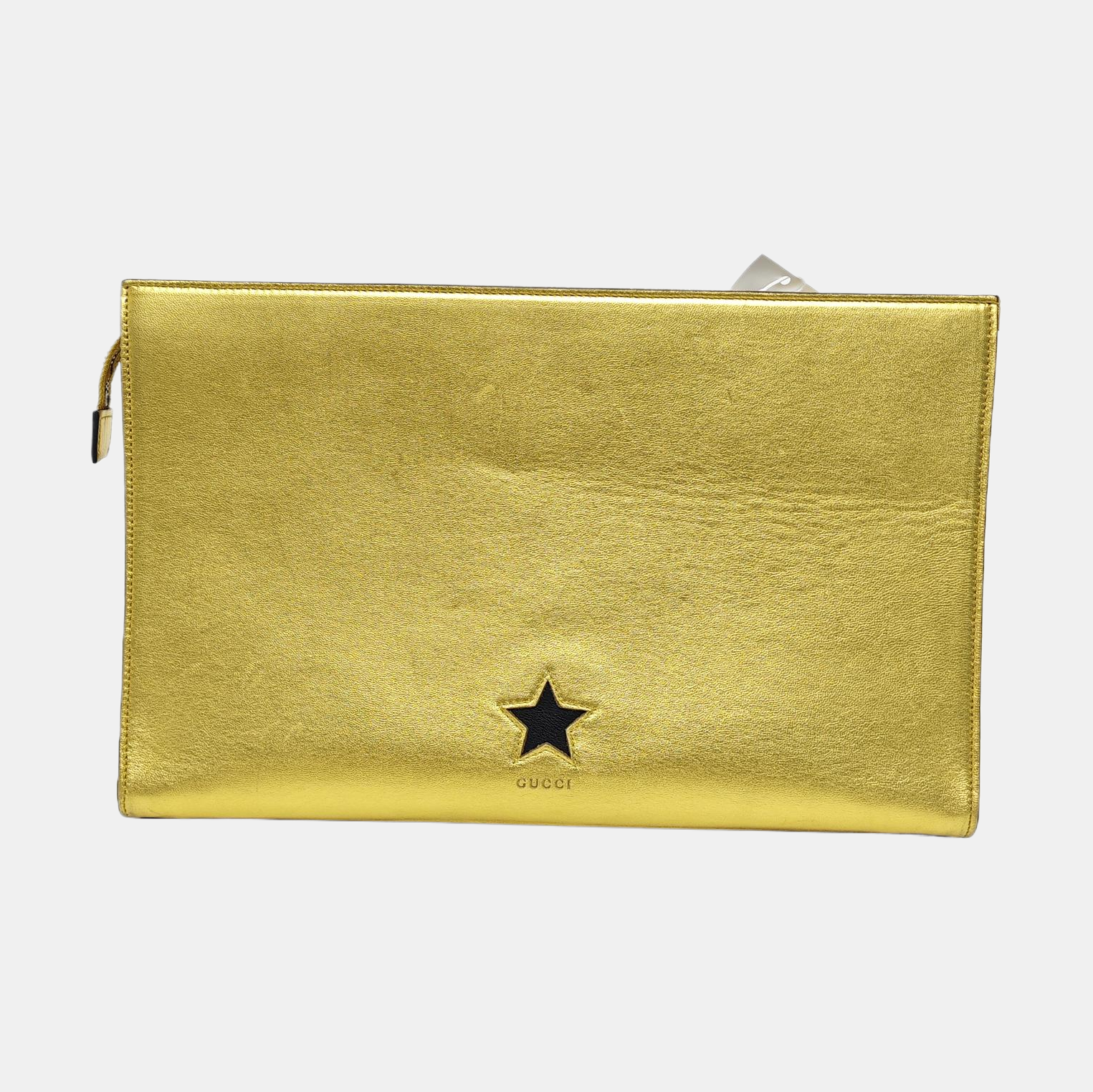 Calfskin Clutch Gold