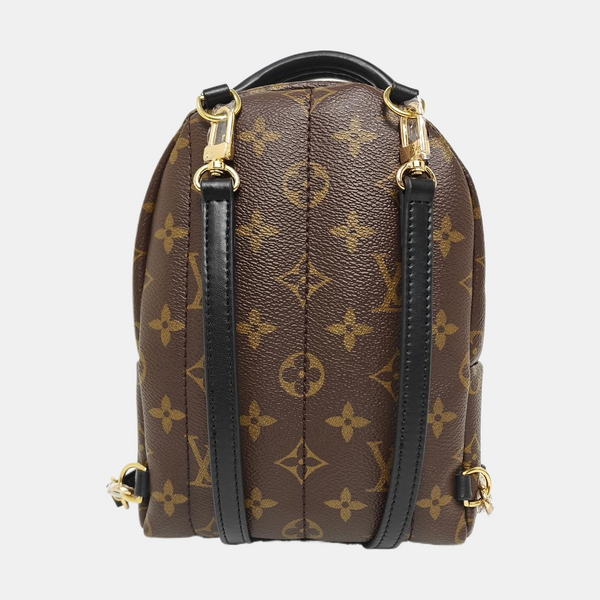 PALM SPRINGS Mini Monogram Coated Canvas Brown