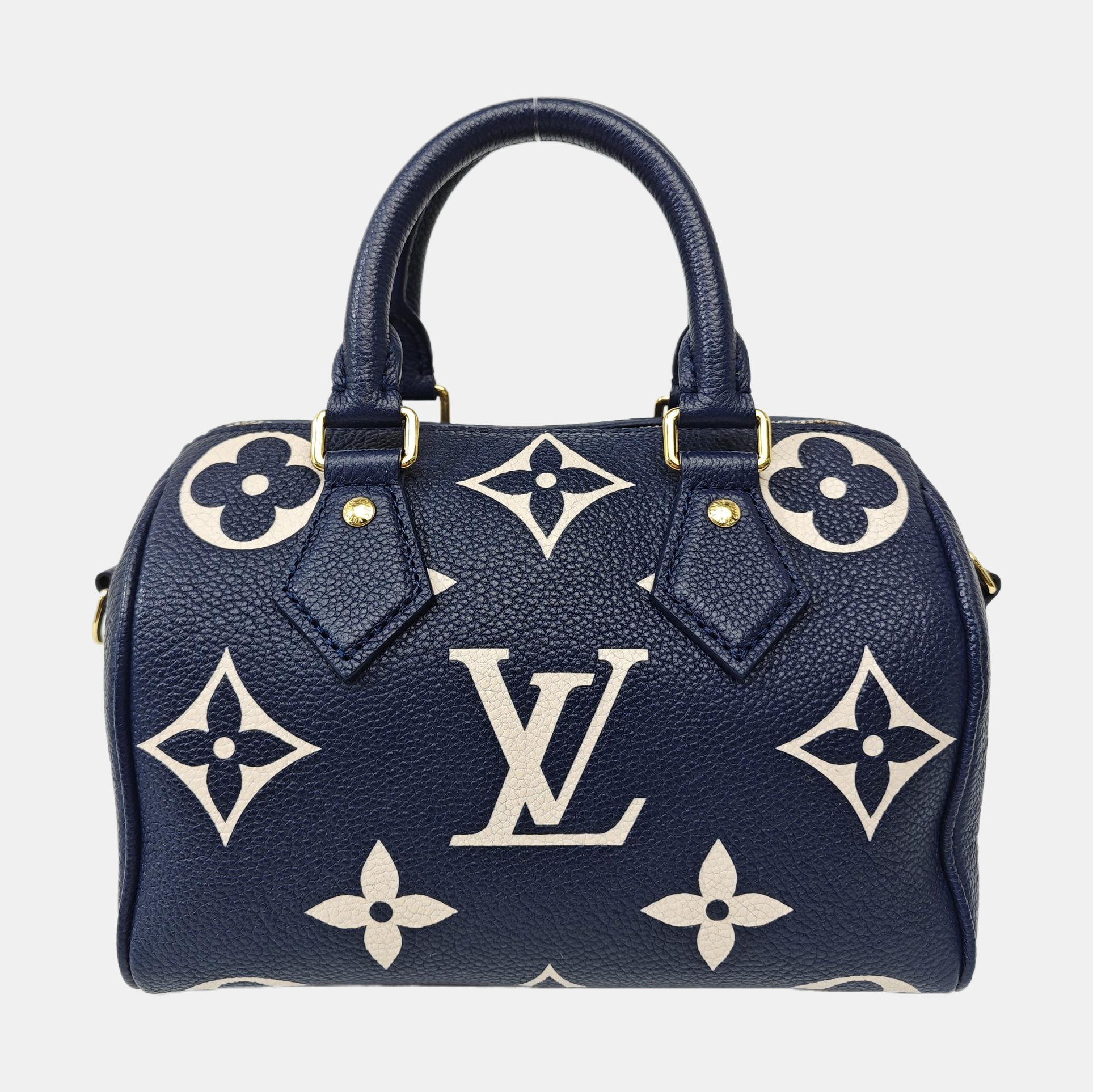 SPEEDY 20 Monogram Calfskin Blue