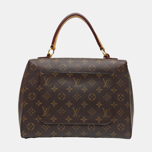 CLUNY MM Monogram Coated Canvas Brown