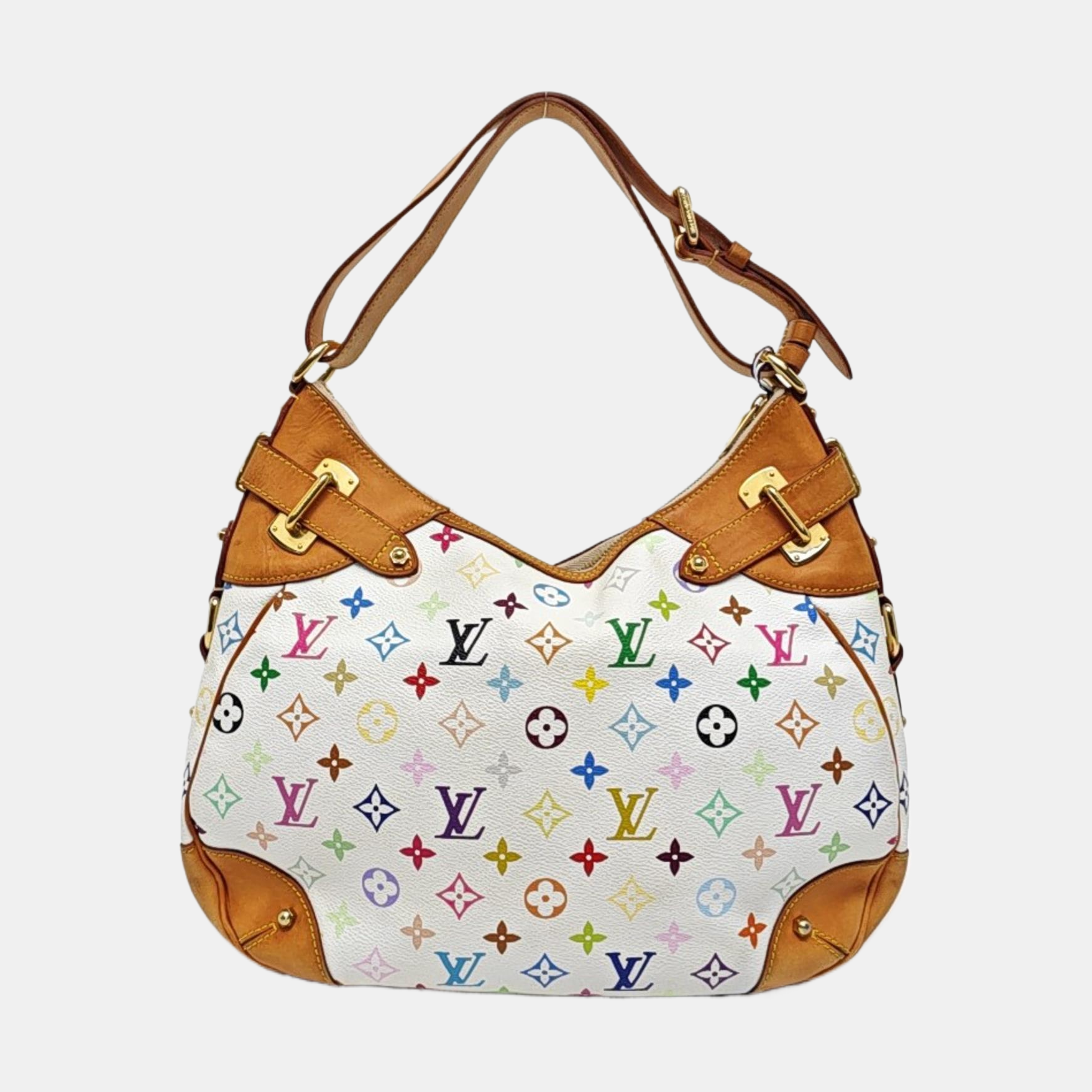 GRETA Monogram Coated Canvas White