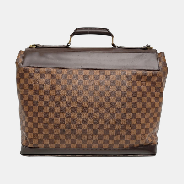 WEST END Damier Ebene Coated Canvas Brown