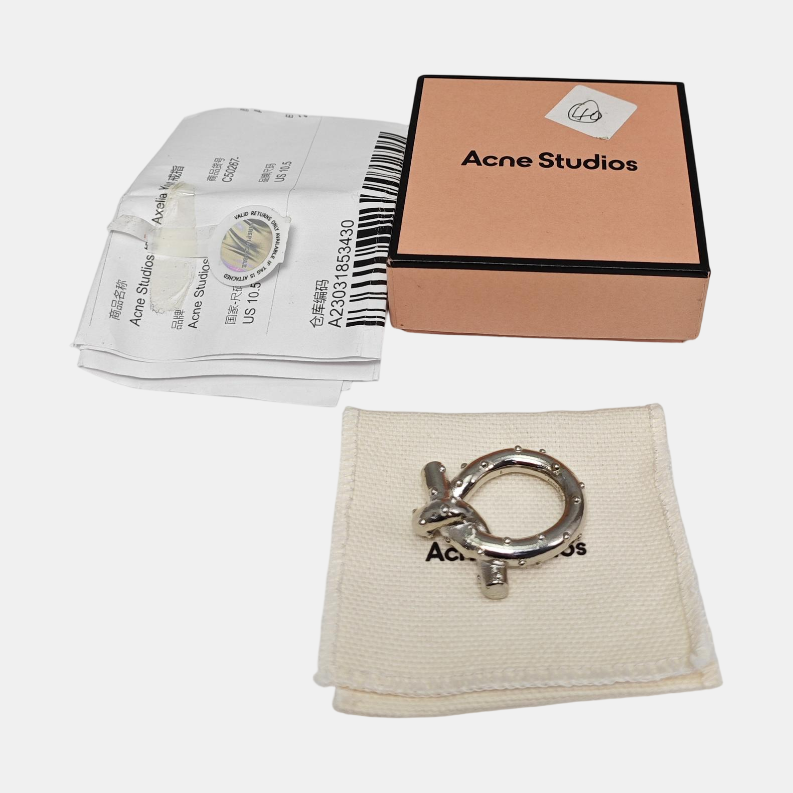 Metal Silver Ring EU 60