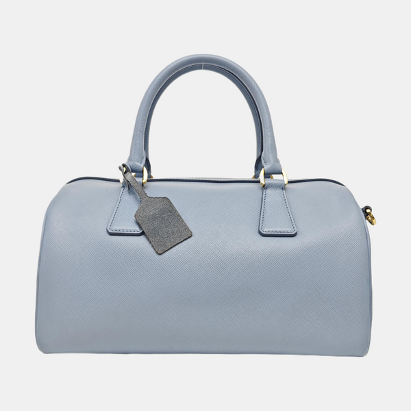 Saffiano Calfskin Shoulder Bag Blue