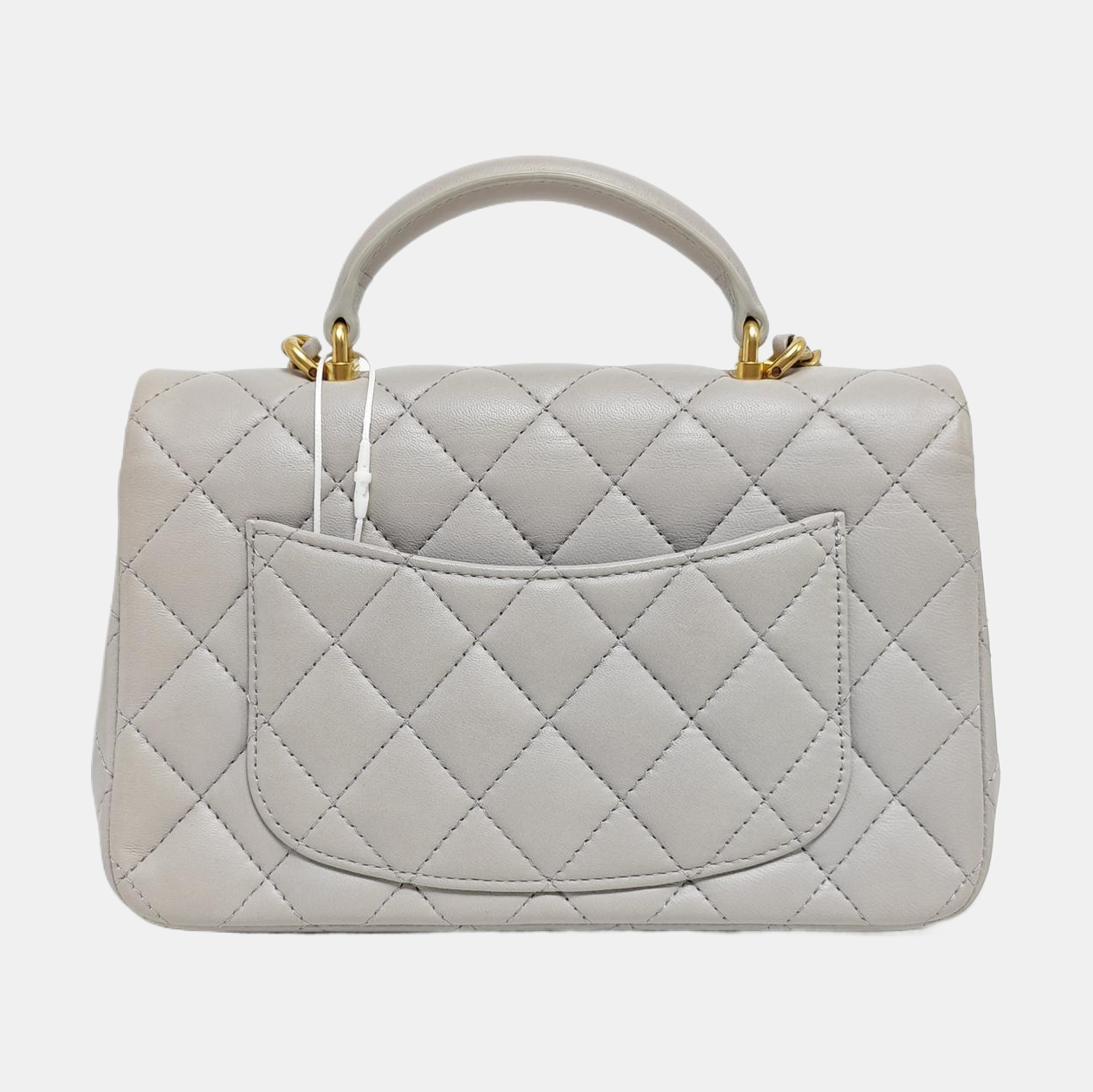 Quilted Lambskin Gray