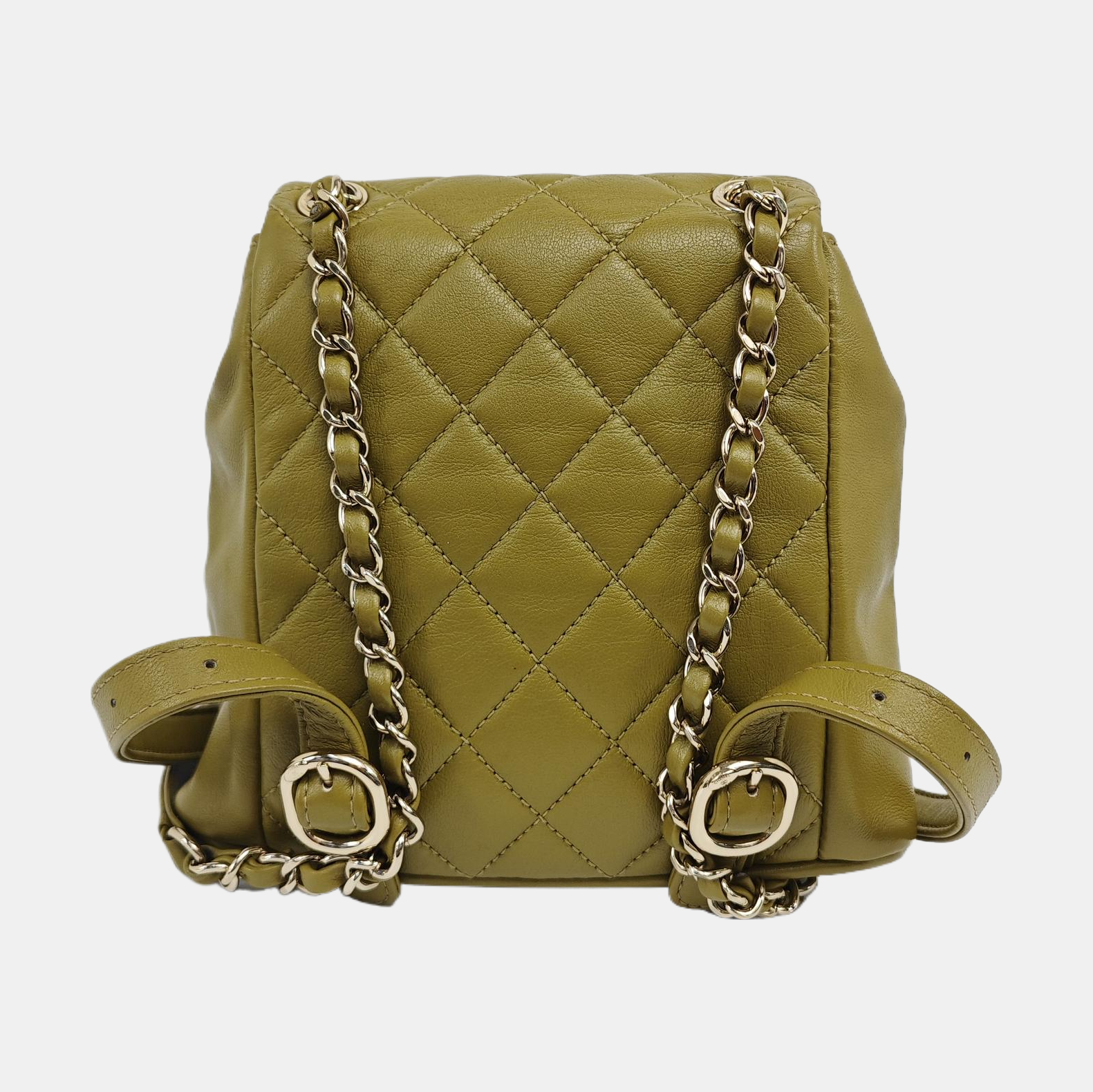 DUMA Small Quilted Calfskin Green