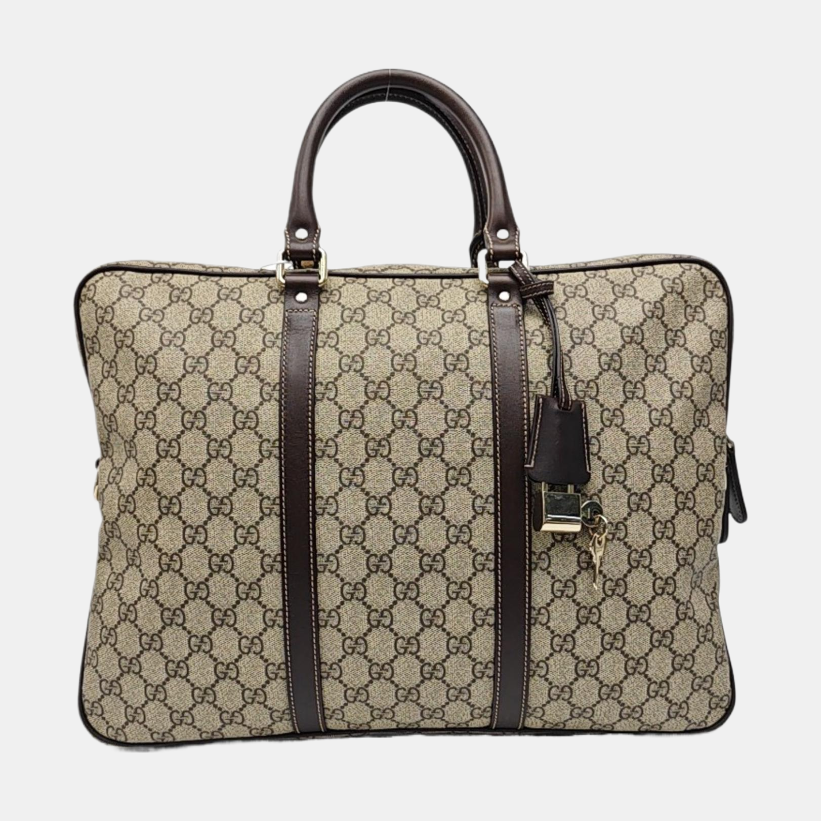 Duffle Monogram Coated Canvas Beige