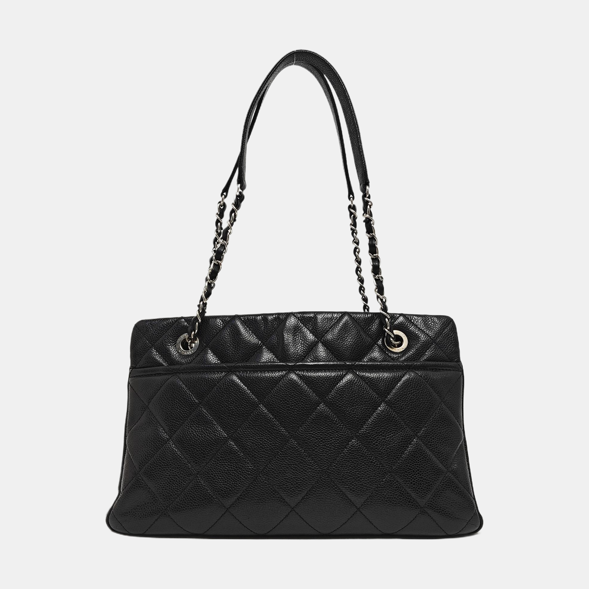 CC TIMELESS SOFT Quilted Grained Calfskin Black
