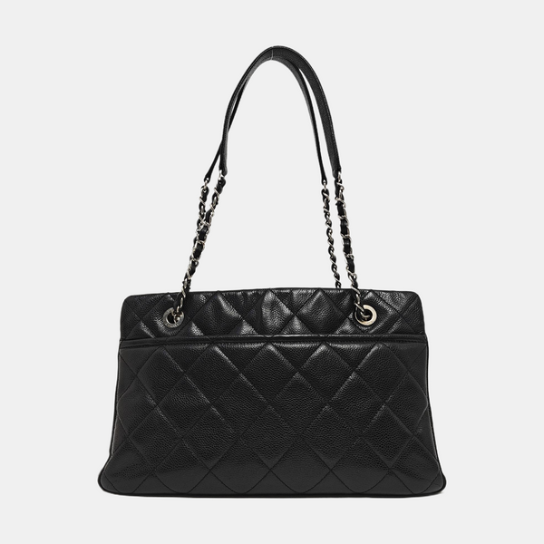 CC TIMELESS SOFT Quilted Grained Calfskin Black