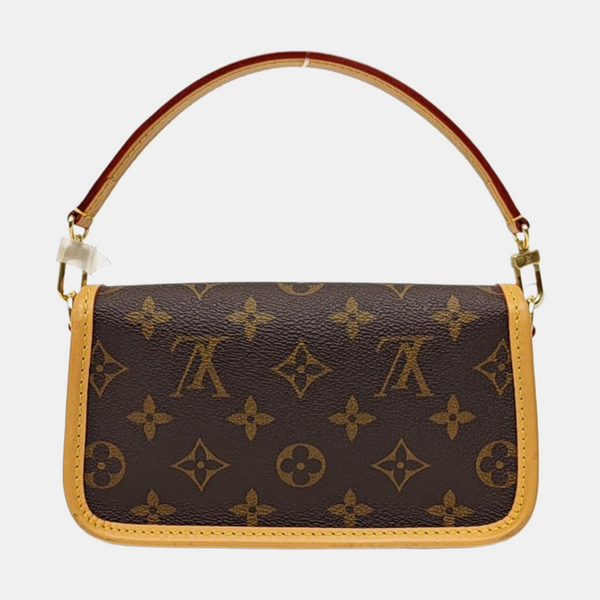 DIANE Nano Monogram Coated Canvas Brown