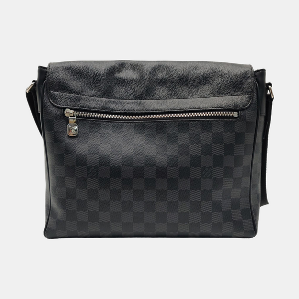 DISTRICT MM Damier Graphite Coated Canvas Gray