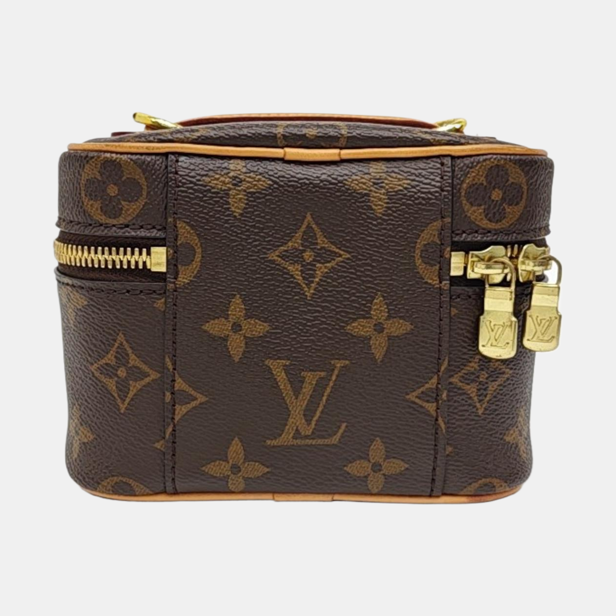 NICE Super Mini Monogram Coated Canvas Brown
