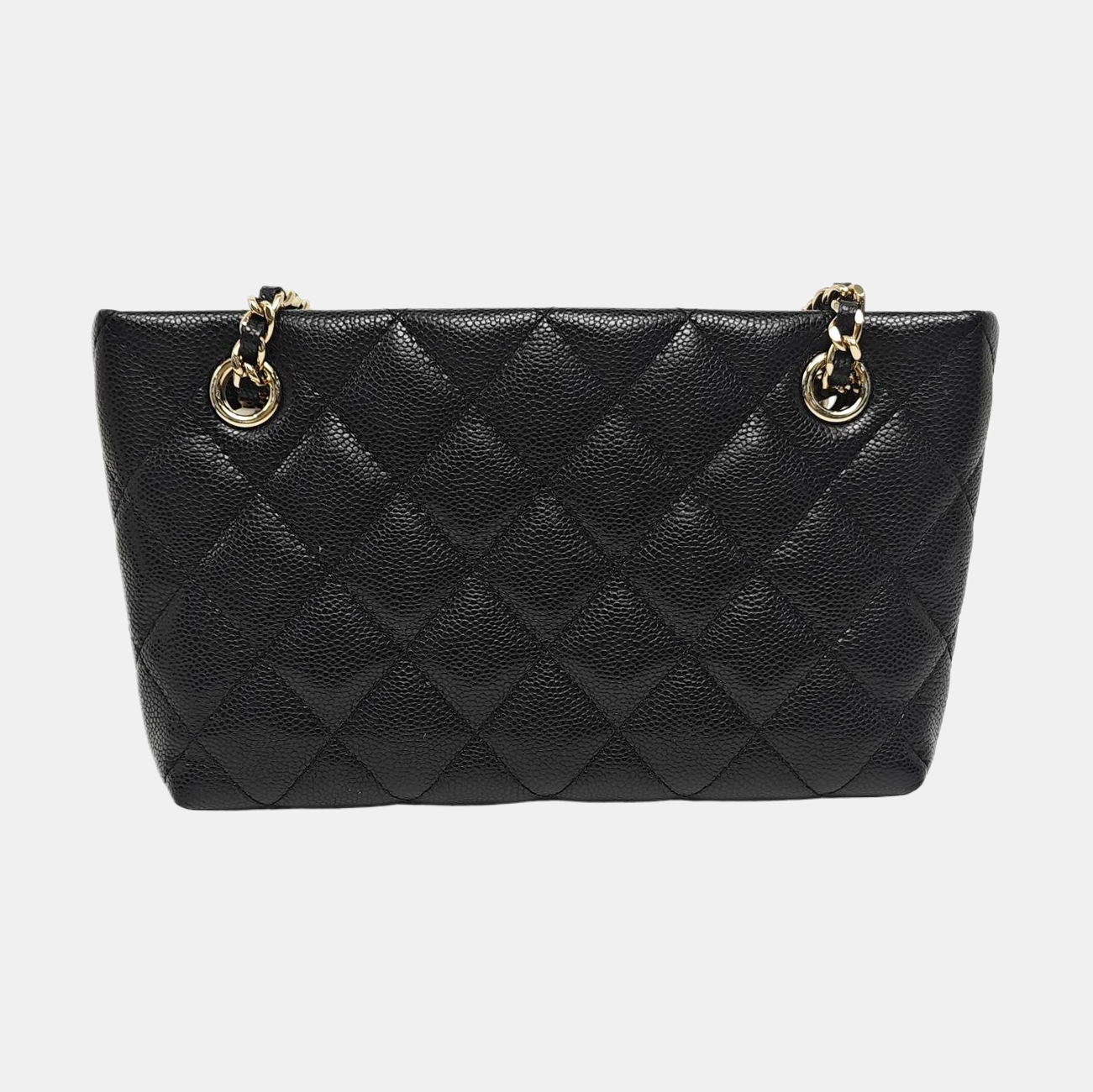 Quilted Grained Calfskin Black