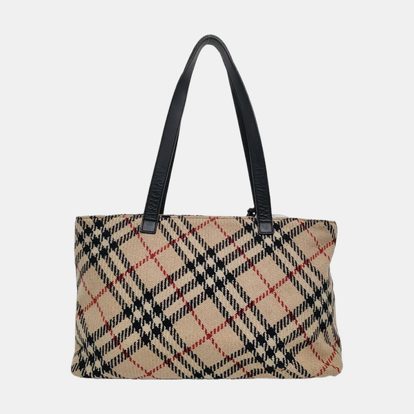 Fabric Shoulder Bag Beige