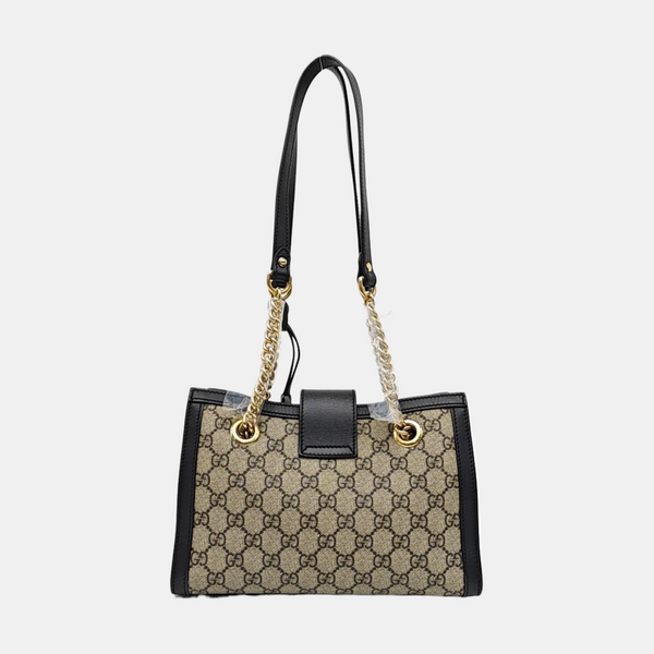 Padlock Small Monogram Coated Canvas Beige