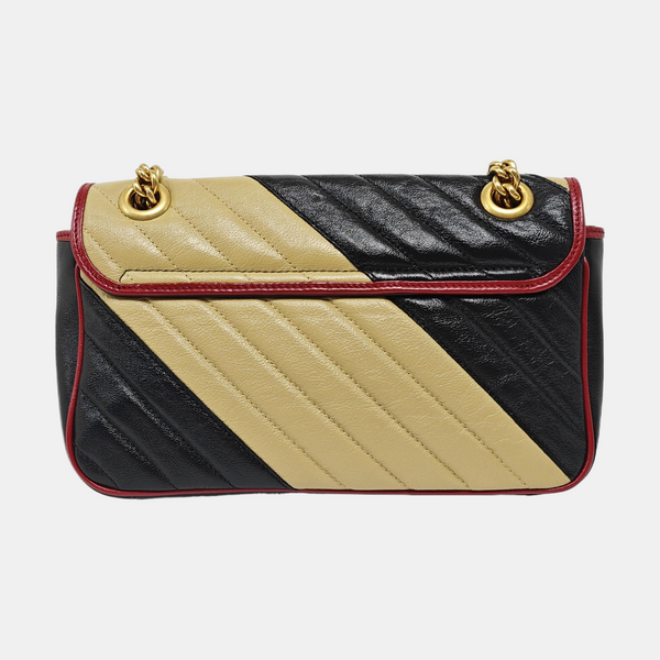 GG Marmont Medium Quilted Calfskin Multicolor