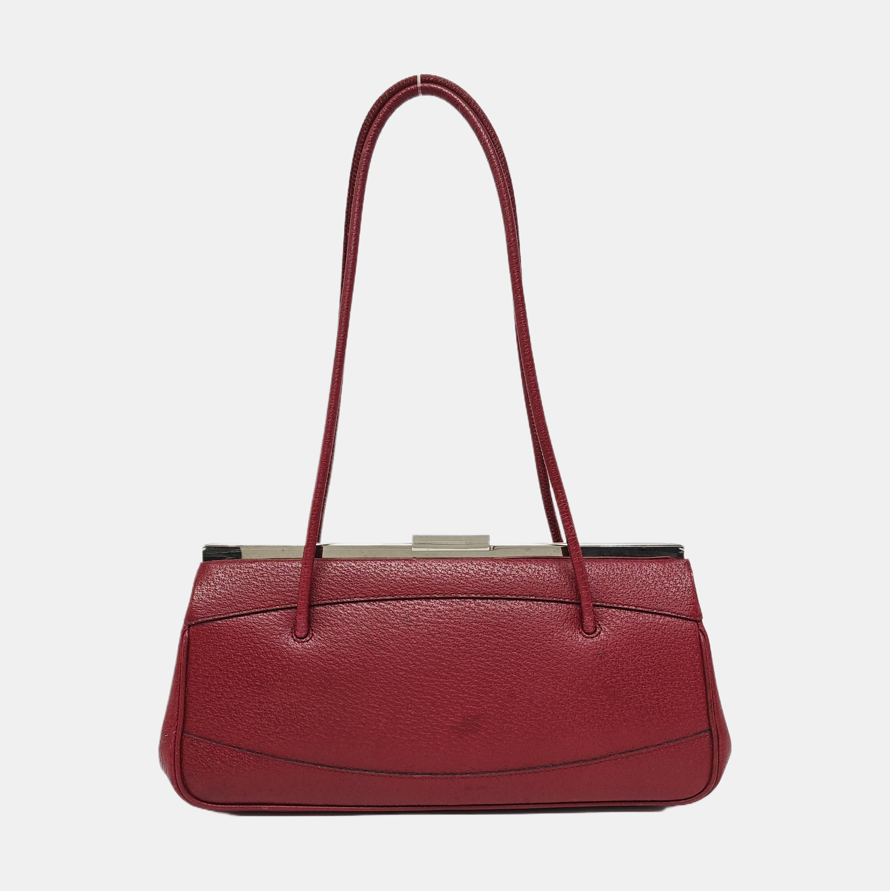Calfskin Top Handle Bag Red