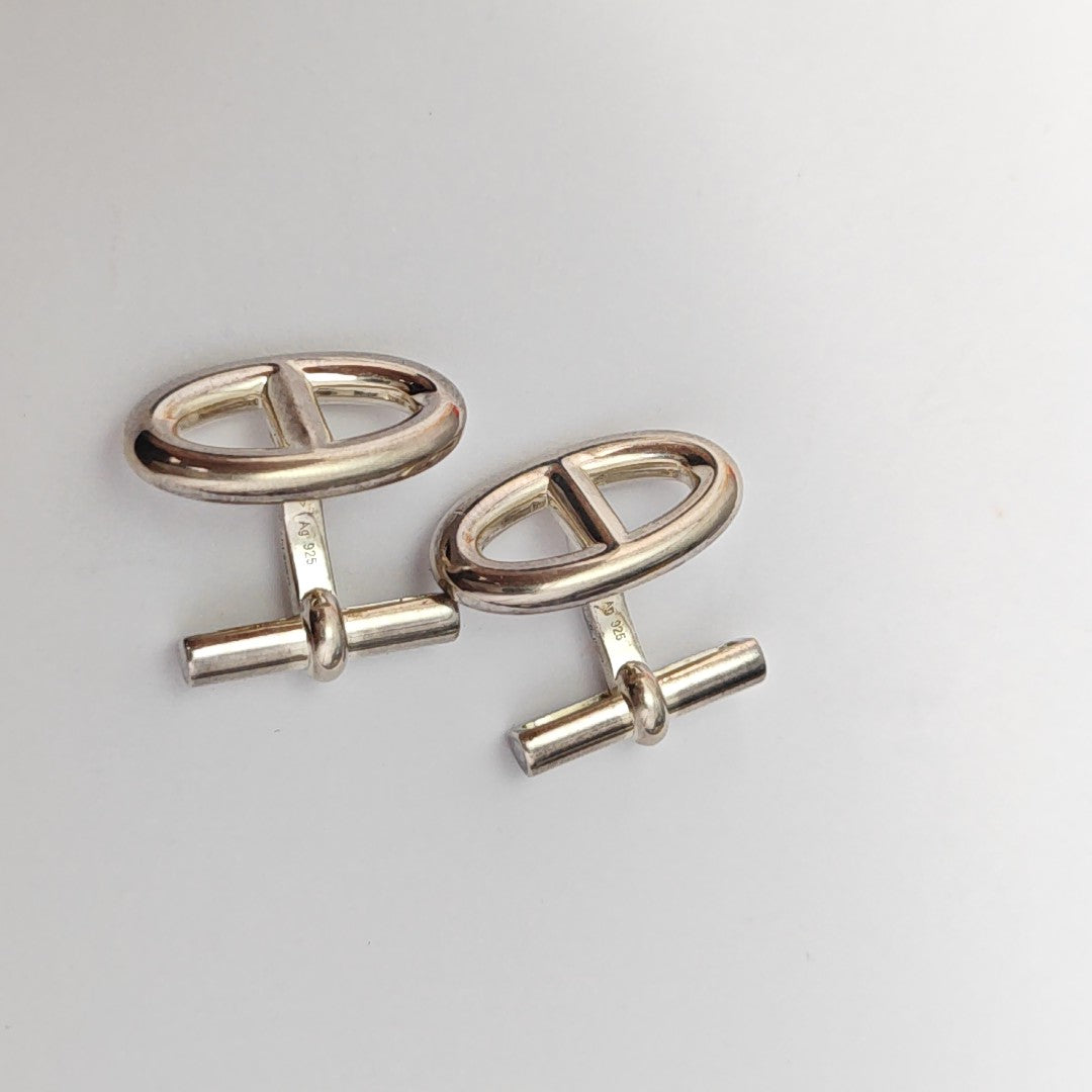 Metal Cufflink Silver