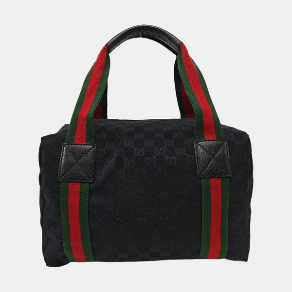 Monogram Canvas Top Handle Bag Black