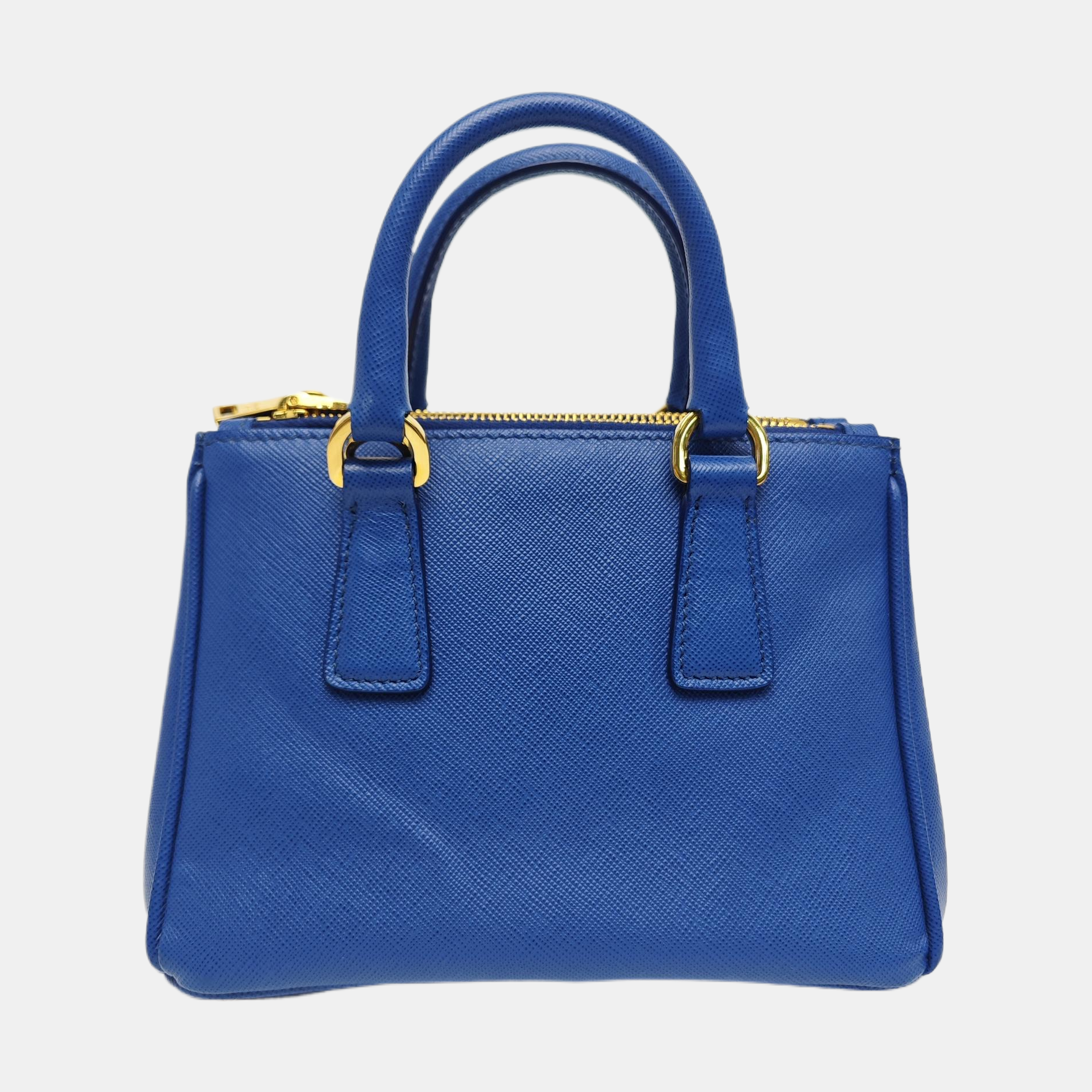 Galleria Super Mini Saffiano Calfskin Blue