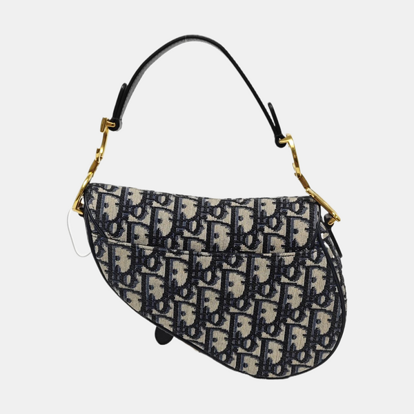 Saddle Mini Oblique Canvas Blue