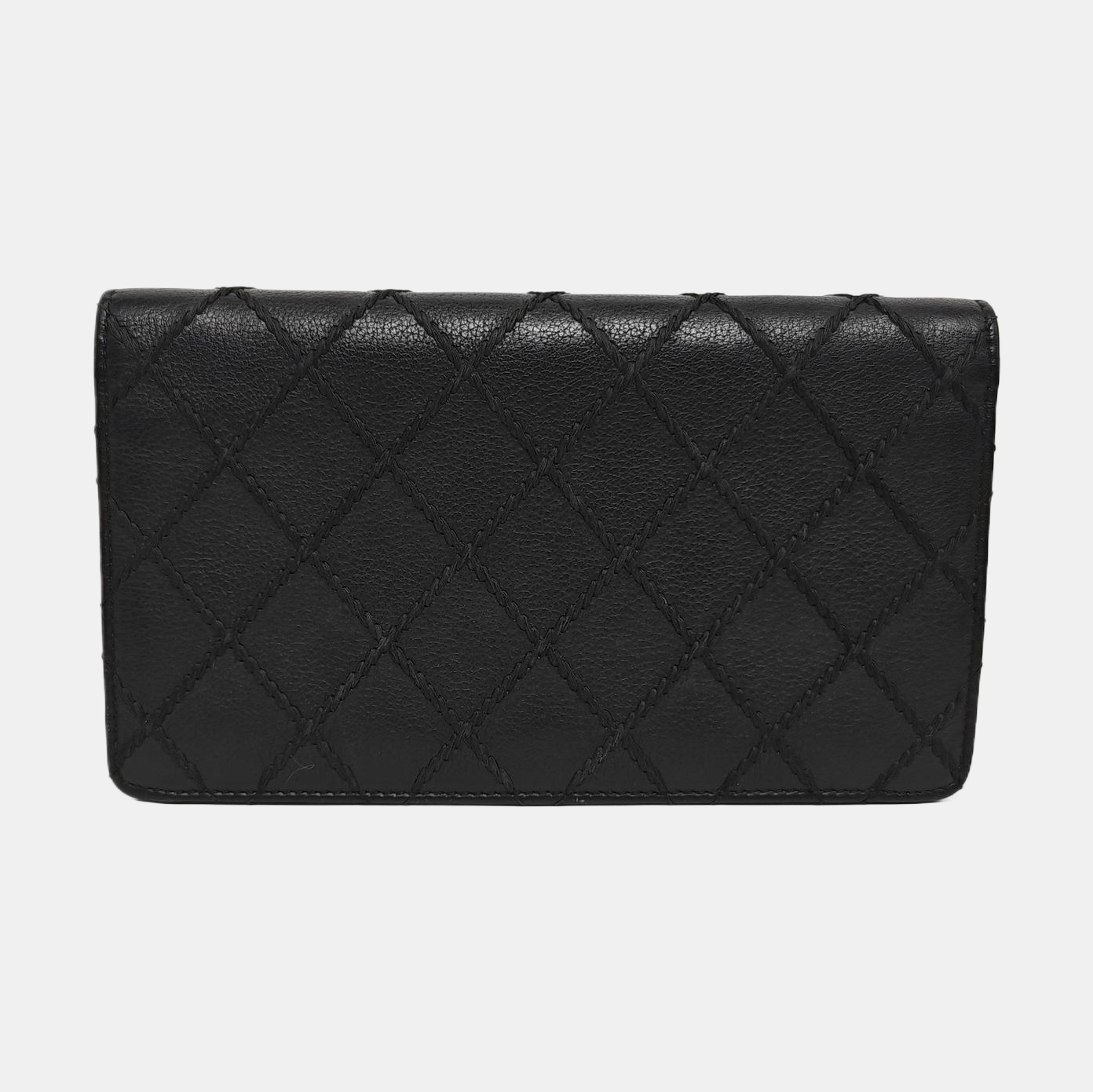 CLASSIC FLAP Mini Quilted Calfskin Black Wallet