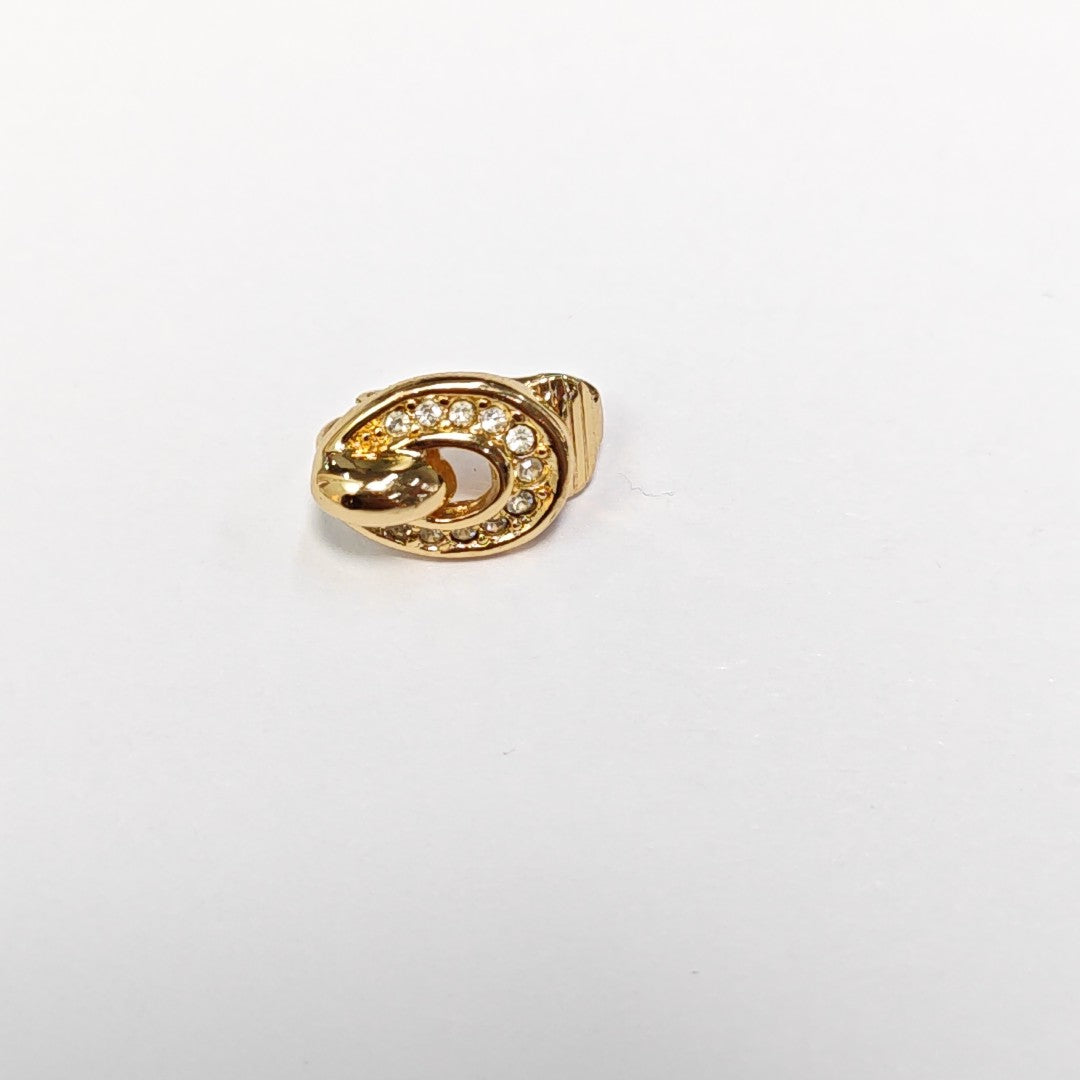 Metal Gold Clip On Earrings